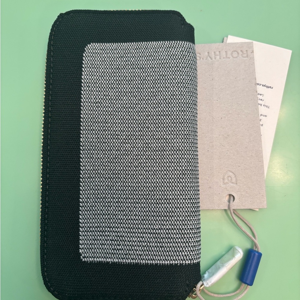 Rothy's grey mist continental wallet